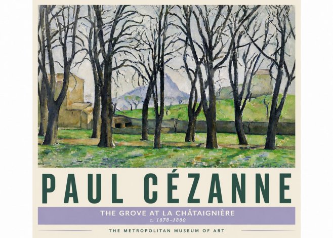 Paul Cézanne The Grove at La Châtaignière No4 - Affiche
