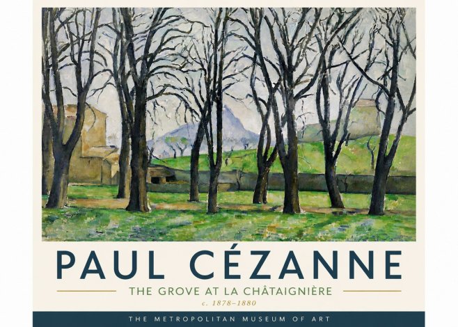 Paul Cézanne The Grove at La Châtaignière No6 - Affiche