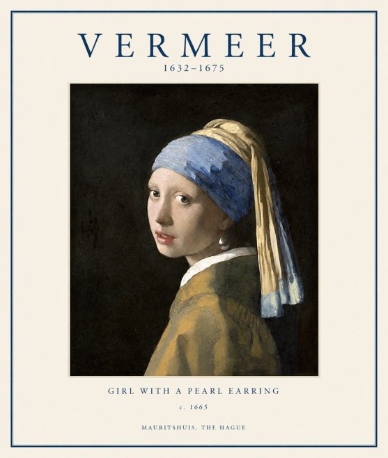 Vermeer Girl with a Pearl Earring II No1 - Affiche