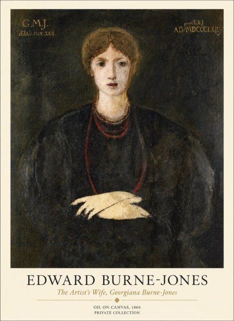 Edward Burne-Jones The Artist's Wife, Georgiana Burne-jones No1 - Affiche