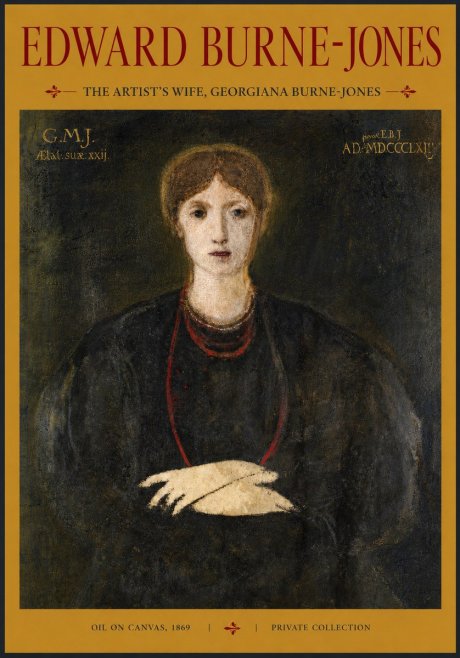 Edward Burne-Jones The Artist's Wife, Georgiana Burne-jones No3 - Affiche