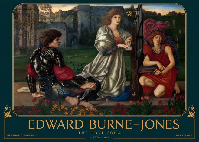 Edward Burne-Jones The Love Song No2 - Affiche