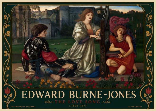 Edward Burne-Jones The Love Song No5 - Affiche