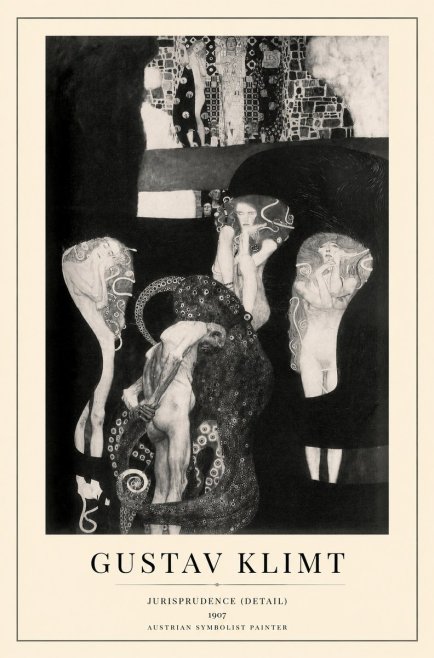 Klimt Jurisprudence (Detail) No1 - Affiche