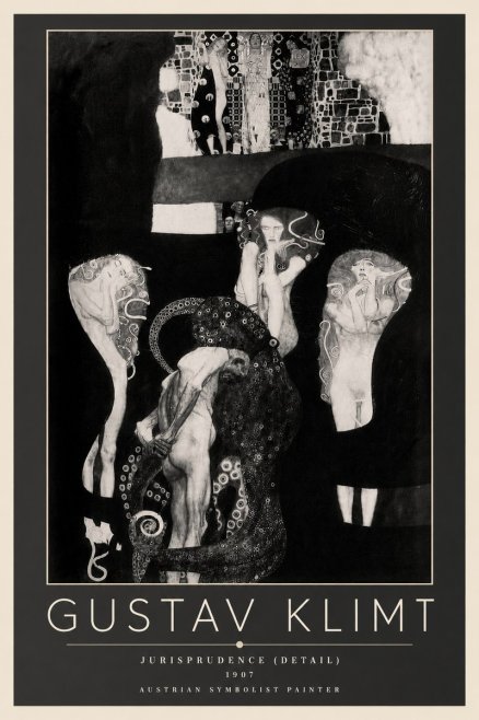 Klimt Jurisprudence (Detail) No5 - Affiche