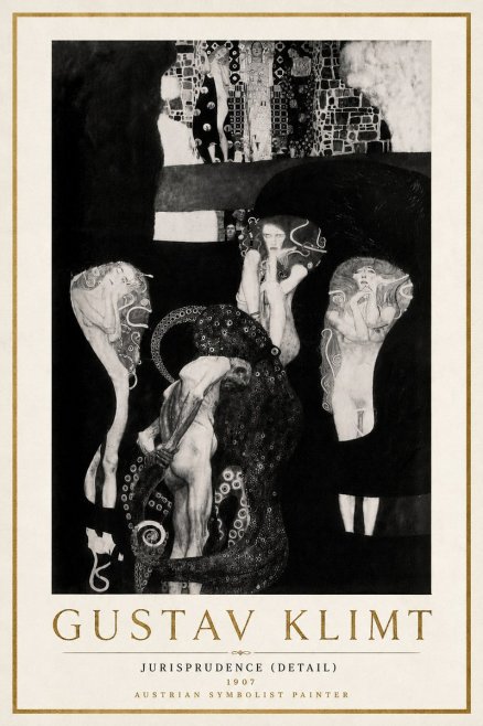 Klimt Jurisprudence (Detail) No6 - Affiche