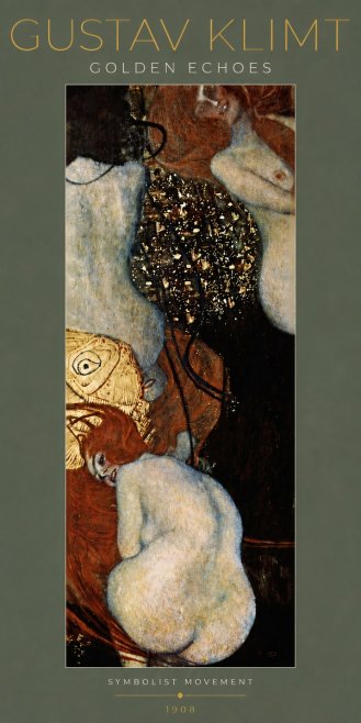 Klimt Golden Echoes No5 - Affiche