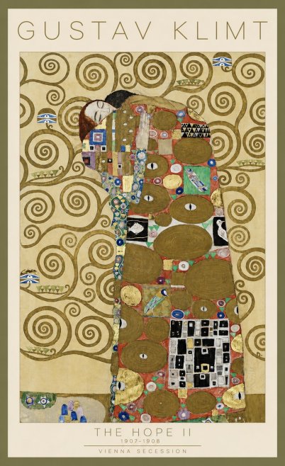 Klimt The Hope Ii No4 - Affiche