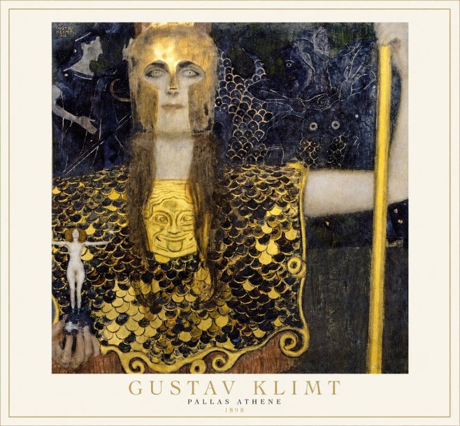 Klimt Pallas Athene No1 - Affiche