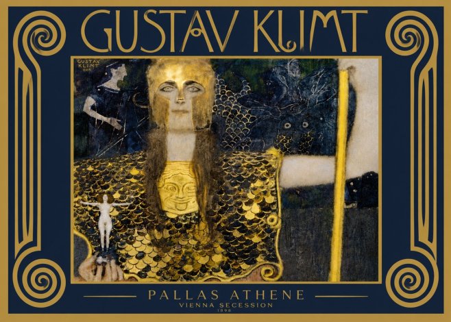 Klimt Pallas Athene No5 - Affiche