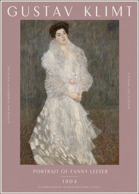 Klimt Portrait of Fanny Leeser No2 - Affiche