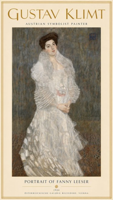 Klimt Portrait of Fanny Leeser No4 - Affiche