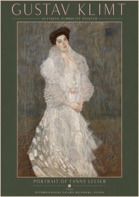 Klimt Portrait of Fanny Leeser No5 - Affiche