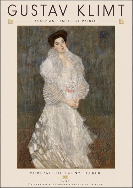 Klimt Portrait of Fanny Leeser No6 - Affiche