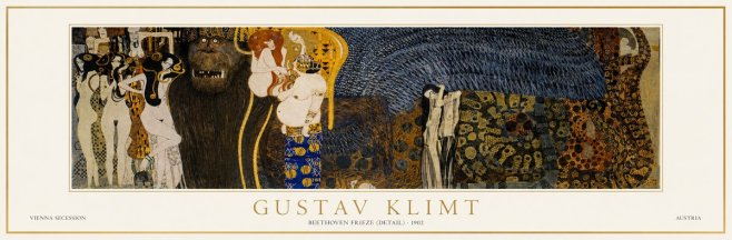 Klimt Beethoven Frieze (Detail) No1 - Affiche