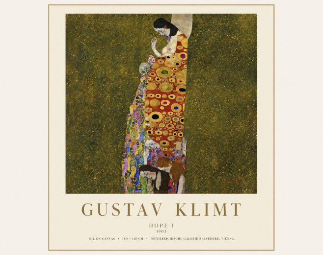 Klimt Hope I No1 - Affiche