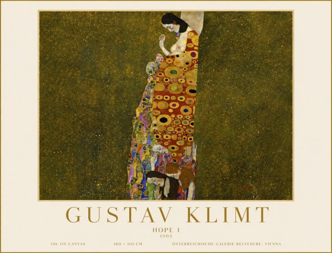 Klimt Hope I No6 - Affiche