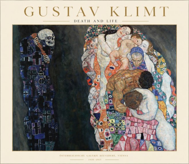 Klimt Death and Life No1 - Affiche