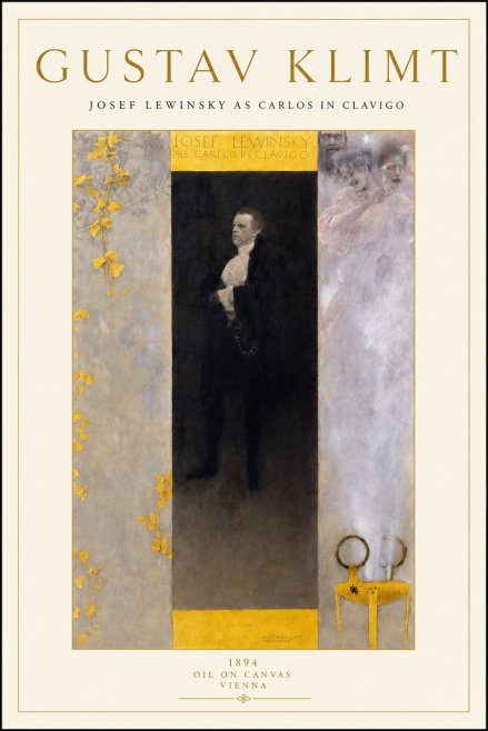 Klimt Josef Lewinsky as Carlos in Clavigo No3 - Affiche