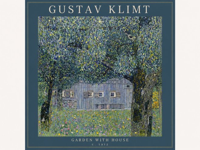 Klimt Garden with House No2 - Affiche