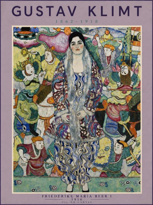 Klimt Friederike Maria Beer I No5 - Affiche