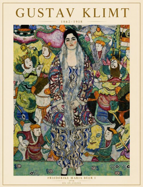 Klimt Friederike Maria Beer I No6 - Affiche