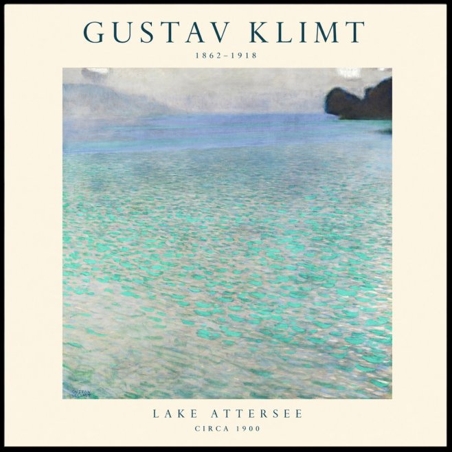 Klimt Lake Attersee No1 - Affiche