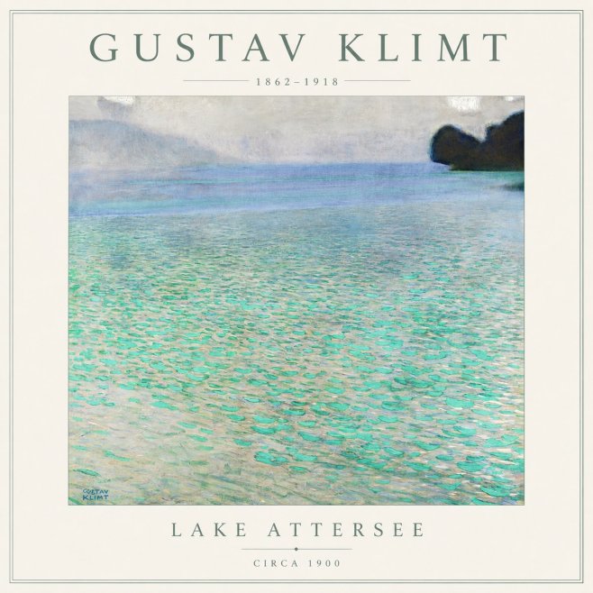 Klimt Lake Attersee No6 - Affiche