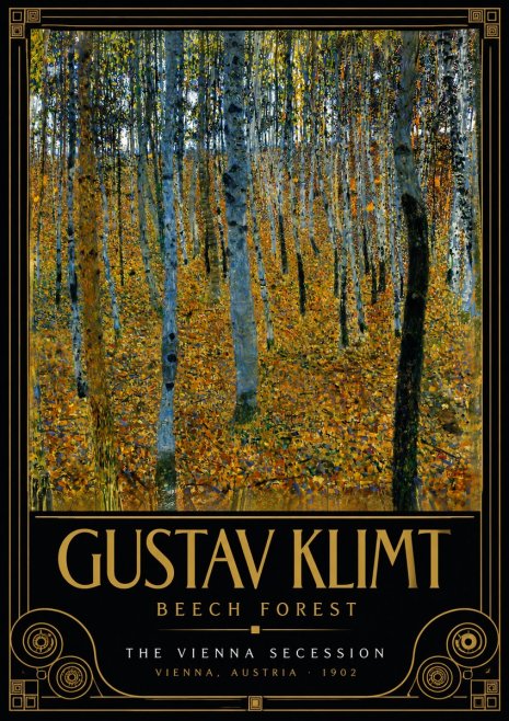 Klimt Beech Forest No5 - Affiche