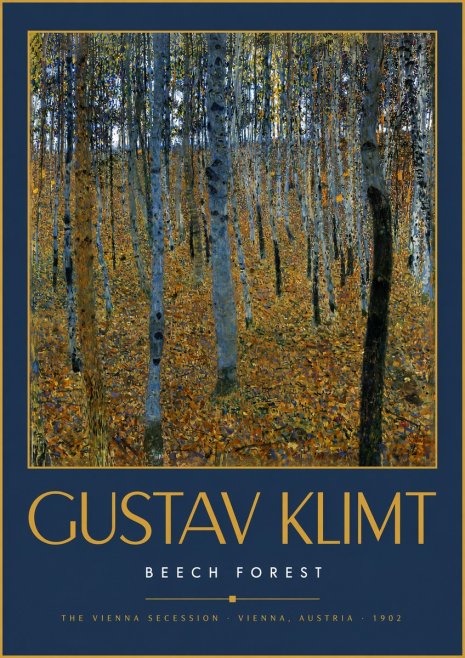 Klimt Beech Forest No6 - Affiche