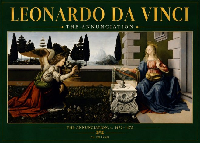 Leonardo da Vinci The Annunciation No5 - Affiche