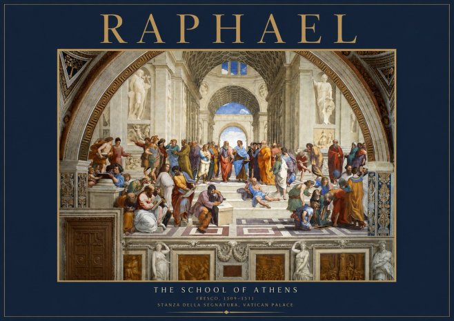 Raphael The School of Athens No2 - Affiche