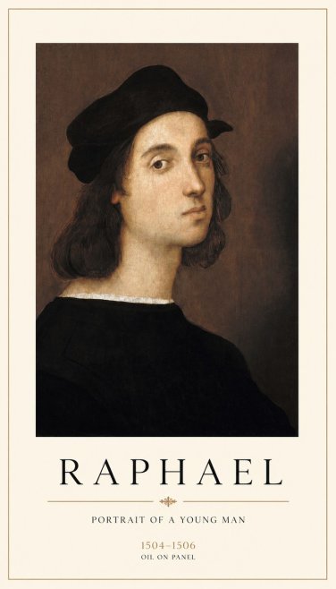 Raphael Portrait of a Young Man No1 - Affiche