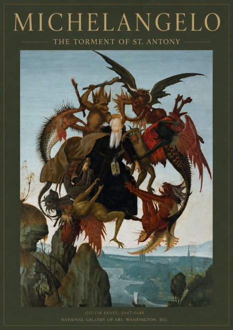Michelangelo The Torment of St. Antony No4 - Affiche