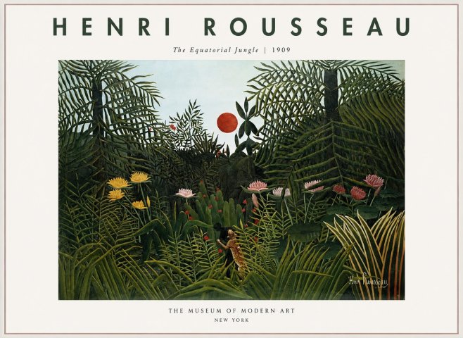 Rousseau The Equatorial Jungle No1 - Affiche