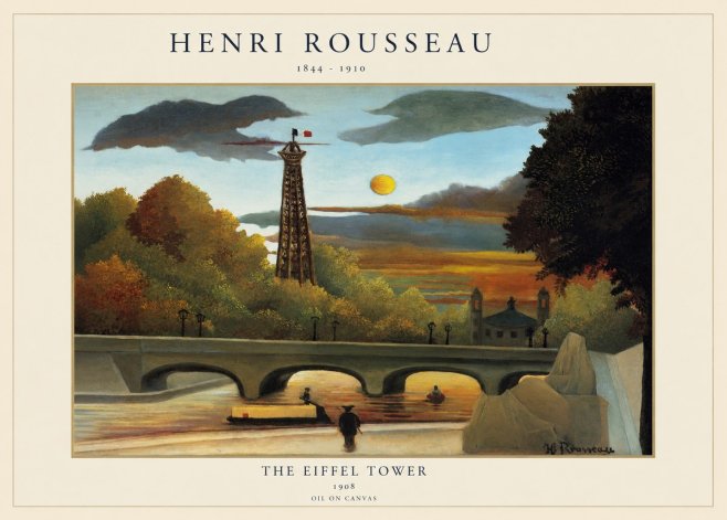 Rousseau The Eiffel Tower No1 - Affiche