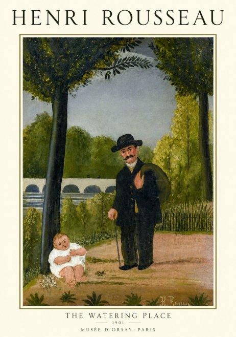 Rousseau The Watering Place No1 - Affiche