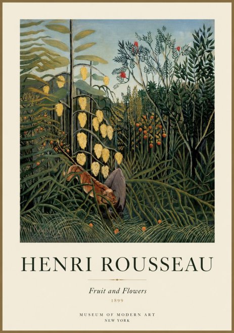 Rousseau Fruit and Flowers No1 - Affiche