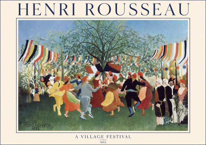 Rousseau A Village Festival No1 - Affiche