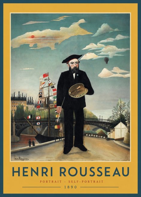 Rousseau Portrait - Self-portrait No2 - Affiche