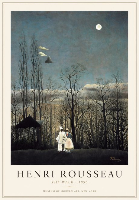 Rousseau The Walkers at Evening No2 - Affiche
