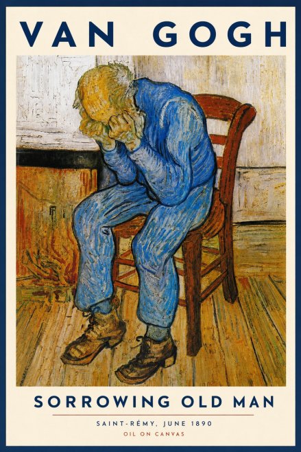Van Gogh Sorrowing Old Man No3 - Affiche
