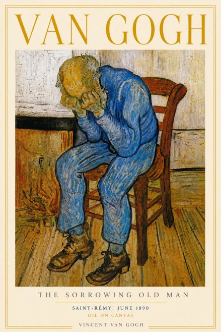 Van Gogh Sorrowing Old Man No4 - Affiche