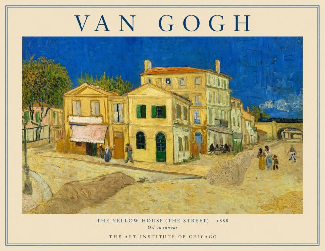 Van Gogh The Yellow House (the Street) No1 - Affiche