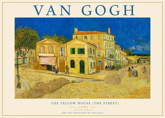 Van Gogh The Yellow House (the Street) No3 - Affiche