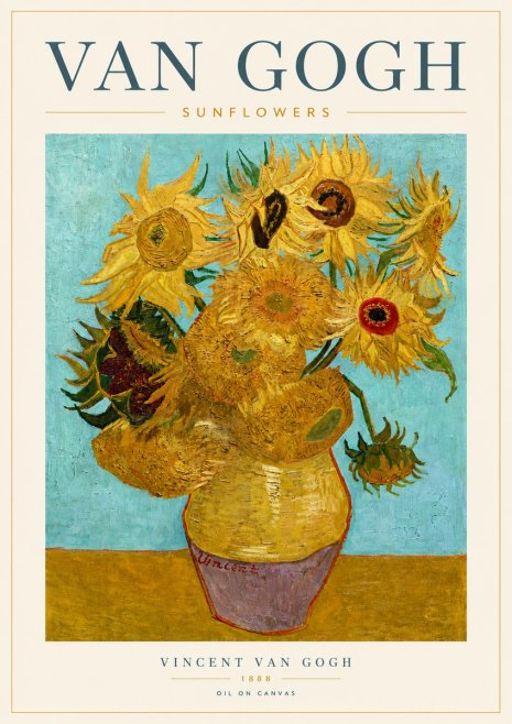 Van Gogh Sunflowers I No5 - Affiche