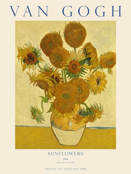 Van Gogh Sunflowers II No1 - Affiche