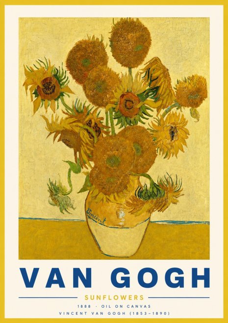 Van Gogh Sunflowers II No3 - Affiche