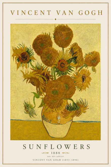 Van Gogh Sunflowers II No4 - Affiche