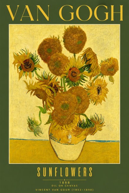 Van Gogh Sunflowers II No5 - Affiche